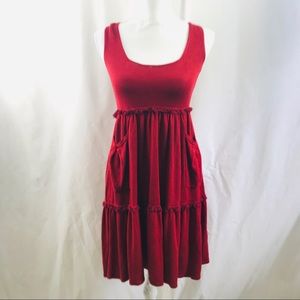 Alice + Olivia Wool Blend A-Line Sweater Dress